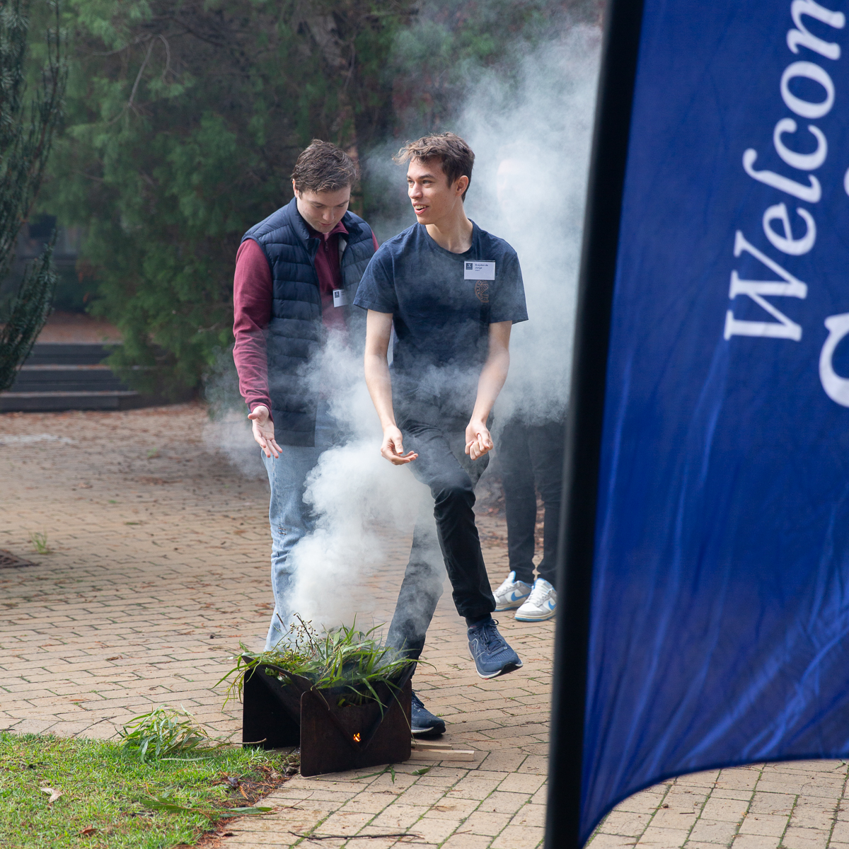 Smoking ceremony at the Indigenous Science Research Initiative's launch for the University of Melbourne(2024)